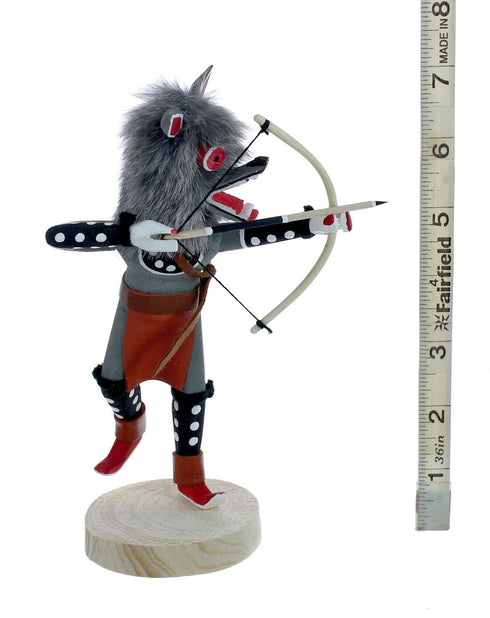 Native American Gray Wolf Kachina Doll SX10062